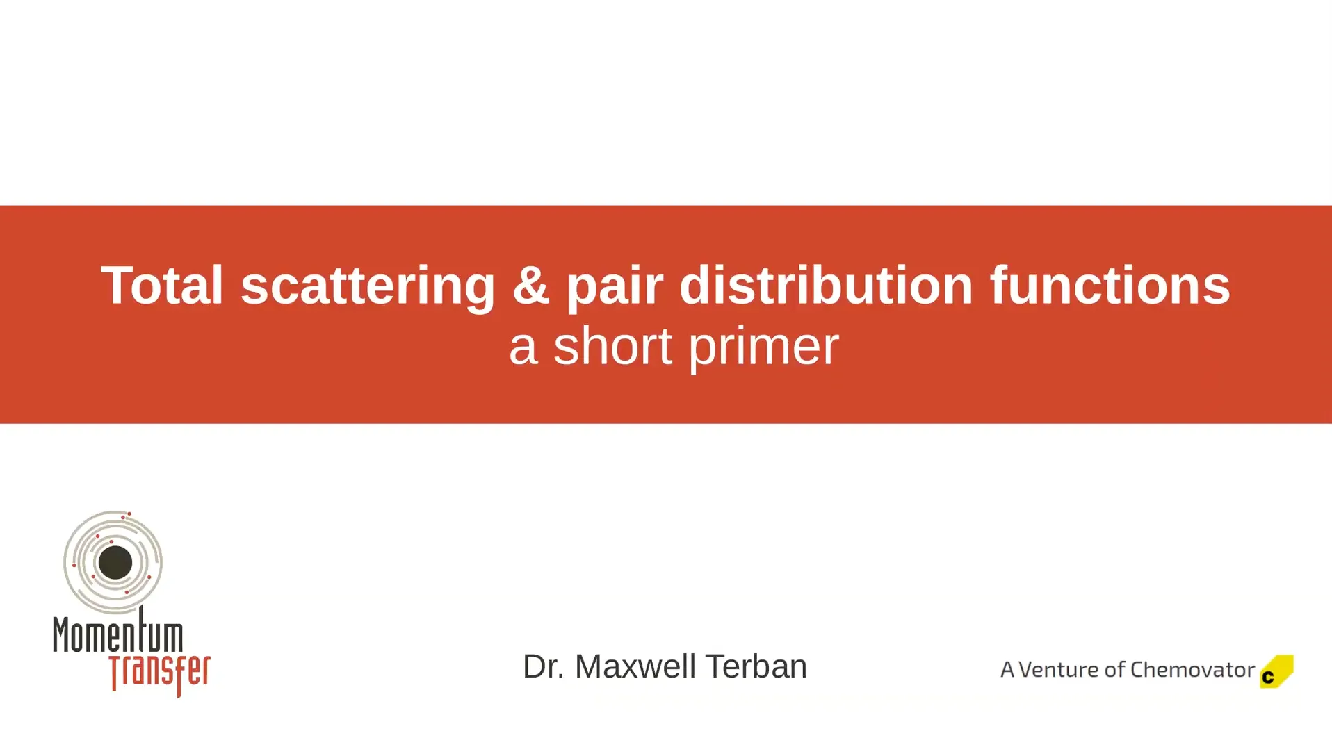 Total scattering and pair distribution function - a short primer