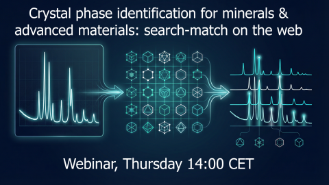 Search-Match on the web: Crystal phase identification for minerals & advanced materials