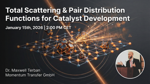 Total scattering & Pair Distribution Functions for Catalyst Development